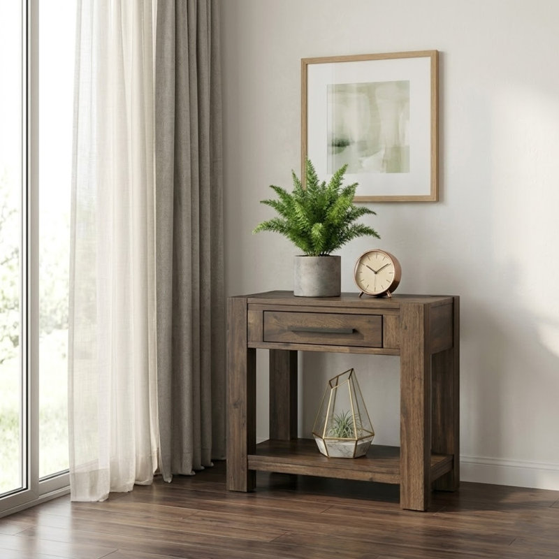 Vurakyat Dark Walnut 1 Drawer With Shelf 24In. W Nightstand