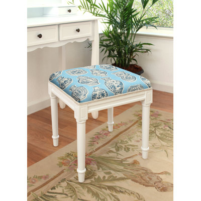 Tabouret de coiffeuse en bois massif