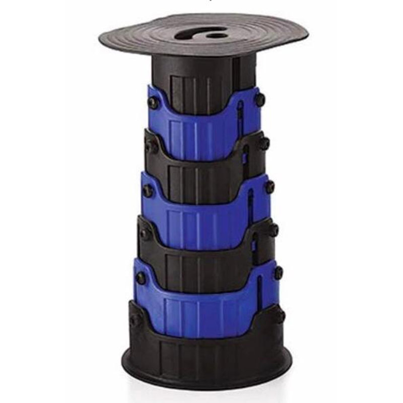 Boivin Plastic Accent Stool, Blue/Black