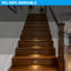 Éclairage d'escalier à DEL horizontal 5CCT 120V, à persiennes antiéblouissement, finition bronze huilé, intensité variable, pour intérieur/extérieur, IRC 90, certifié ETL-131595425