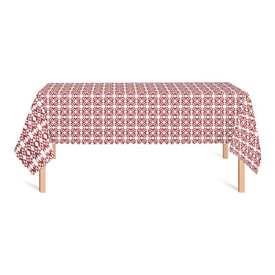 Kylen Rectangular Geometric Polyester Tablecloth