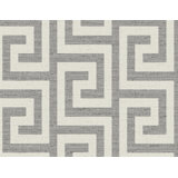 Lillian August Ink Luna Retreat Greek Key Embossed Vinyl Unpasted Wallpaper