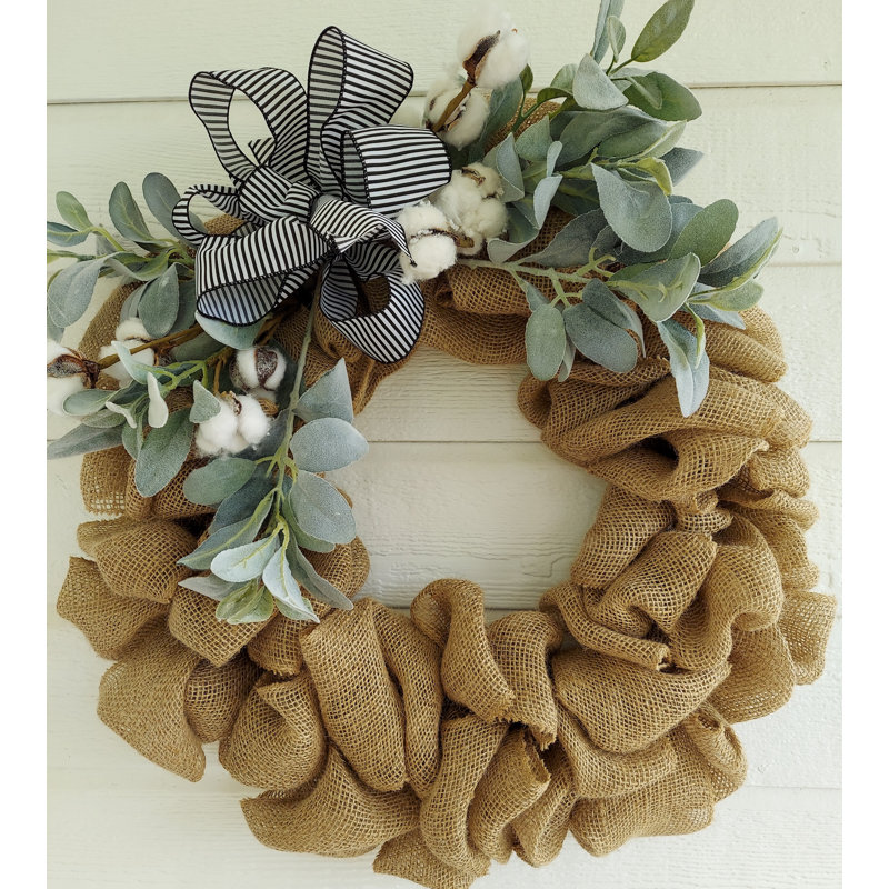 Couronne en toile de jute Farmhouse