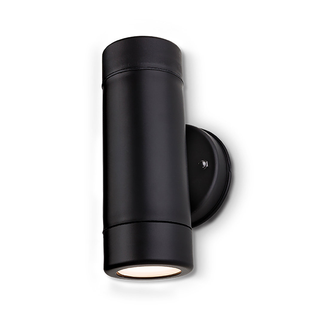 Ravel Matte Black 2 - Bulb 16cm H Outdoor Armed Sconce