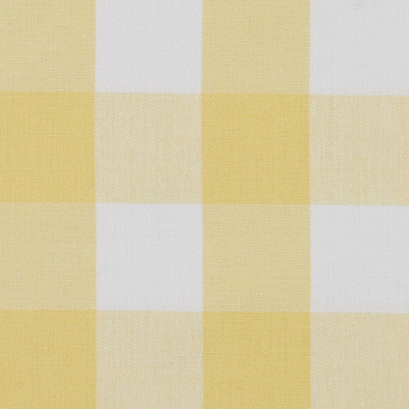 Amair Rectangular Plaid Table Runner, 36" x 13", Yellow 