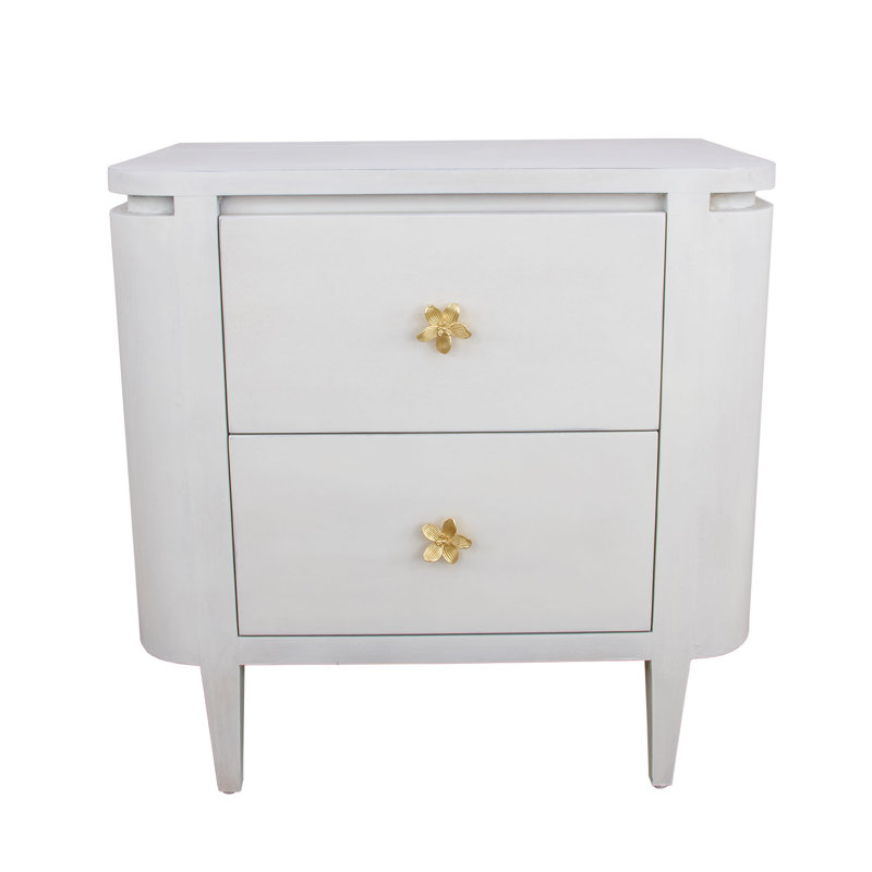 Octavia 2 - Drawer Solid Wood Nightstand