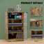 Cabinet audio de support, support moderne de meuble de rangement de médias pour le salon d'équipement audio