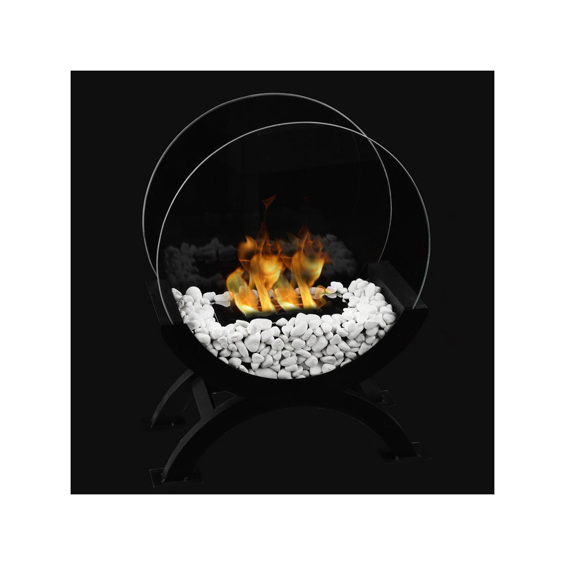 Bio-Ethanol Tabletop Fireplace with Flame Guard