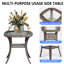 Deux chaises pivotantes et une table d'appoint JB