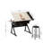 Adjustable Drawing Drafting Table Desk With Stool  2 Drawers-1847783960