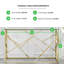 Alma Luxury Frame Glass Console Hallway Side Table - Modern Glam Design-73430782