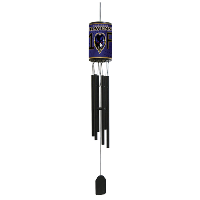 NFL Sports Wind Chime, Baltimore Ravens
