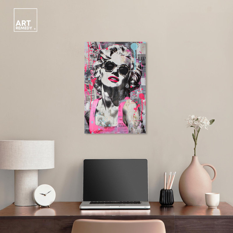 Retro Glam Star Collage Canvas Art Print, 24" x 16"