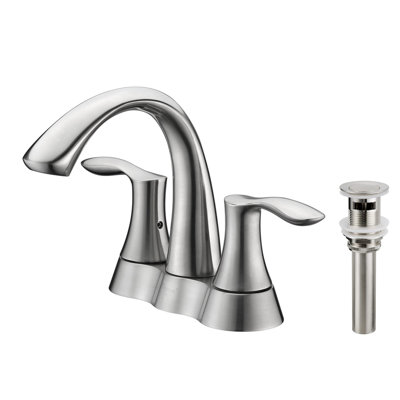 4″ Two Handles Bathroom Sink Faucet