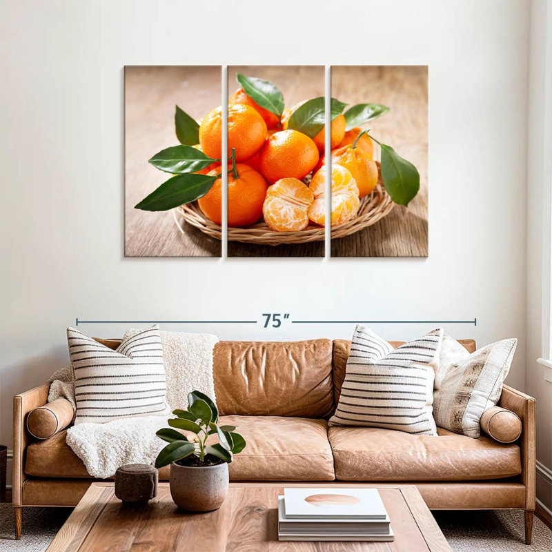 Yarlin Served Mandarin Oranges, 36" H x 57" W