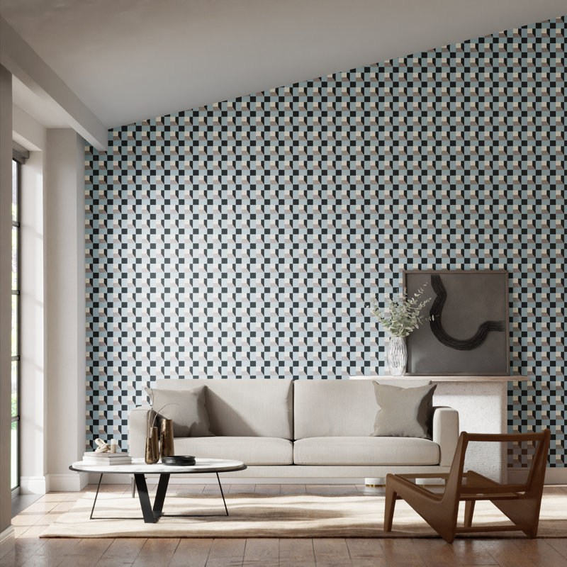 Blocks Wallpaper, Blue