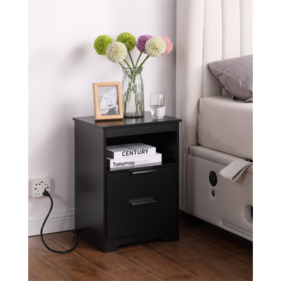 Nightstand With Charging Station