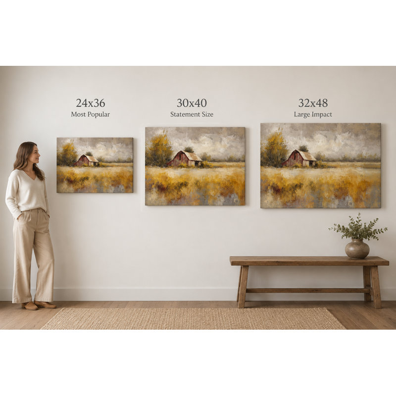 Art mural sur toile Meadow Calm, 32"H x 48"W x 1.5"D