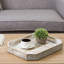 Decorative Wood Coffee Table Ottoman Tray-708509945