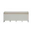 Banc rectangulaire avec rangement, banc de chambre