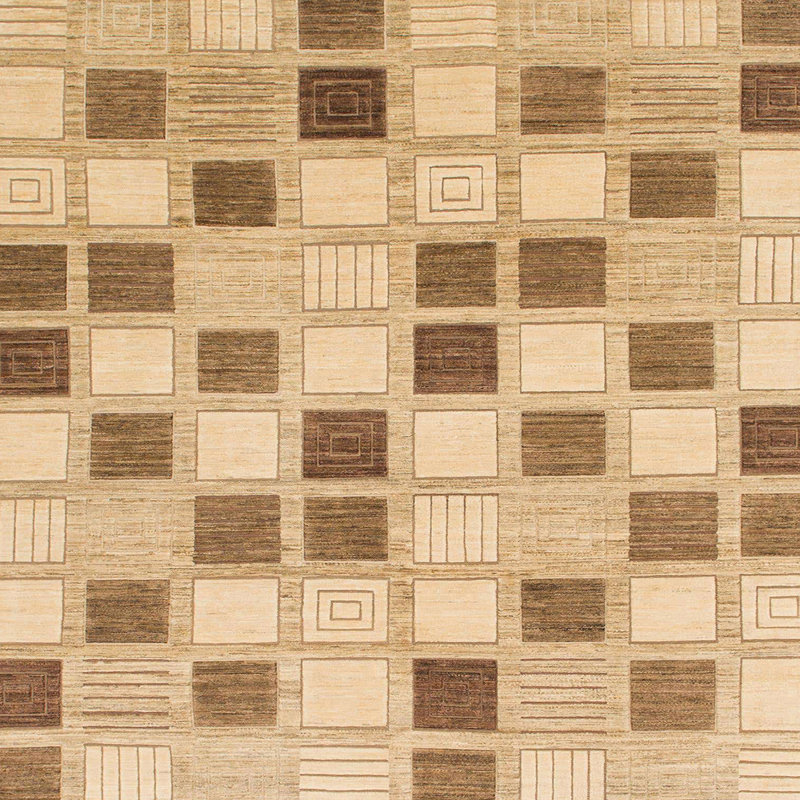 Tapis abstrait moderne 1569, Carré 4 pi