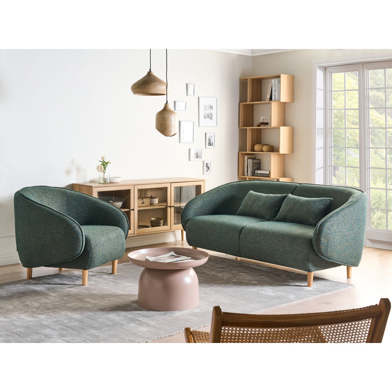 Sofa Set Winthrop Fabric, Green
