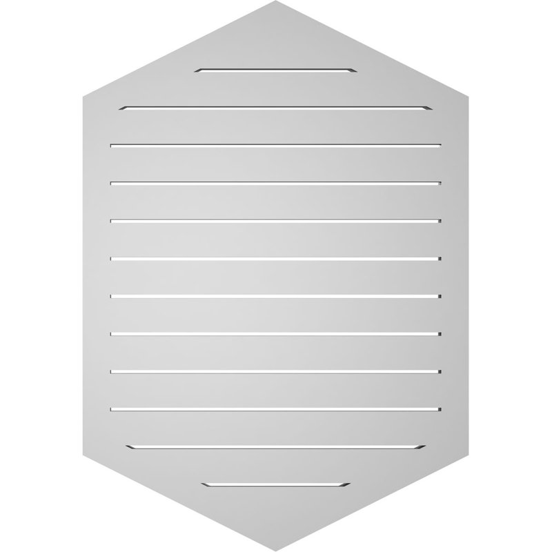 Pente verticale verticale en uréthane 6 pi, 40" H x 28" W x 1.5" D
