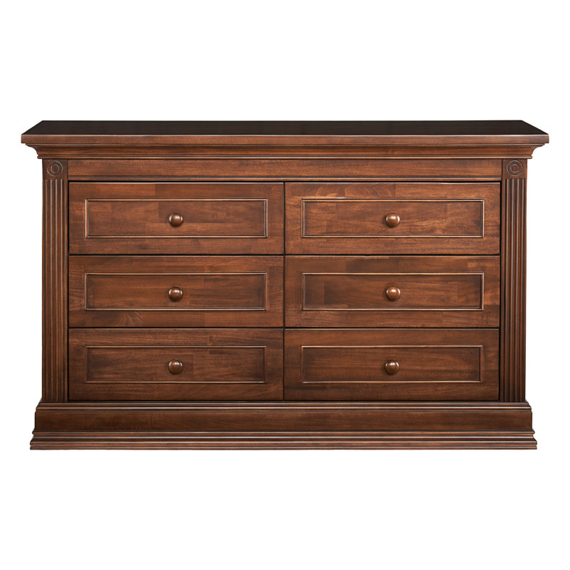 Commode double 6 tiroirs Montana, Espresso