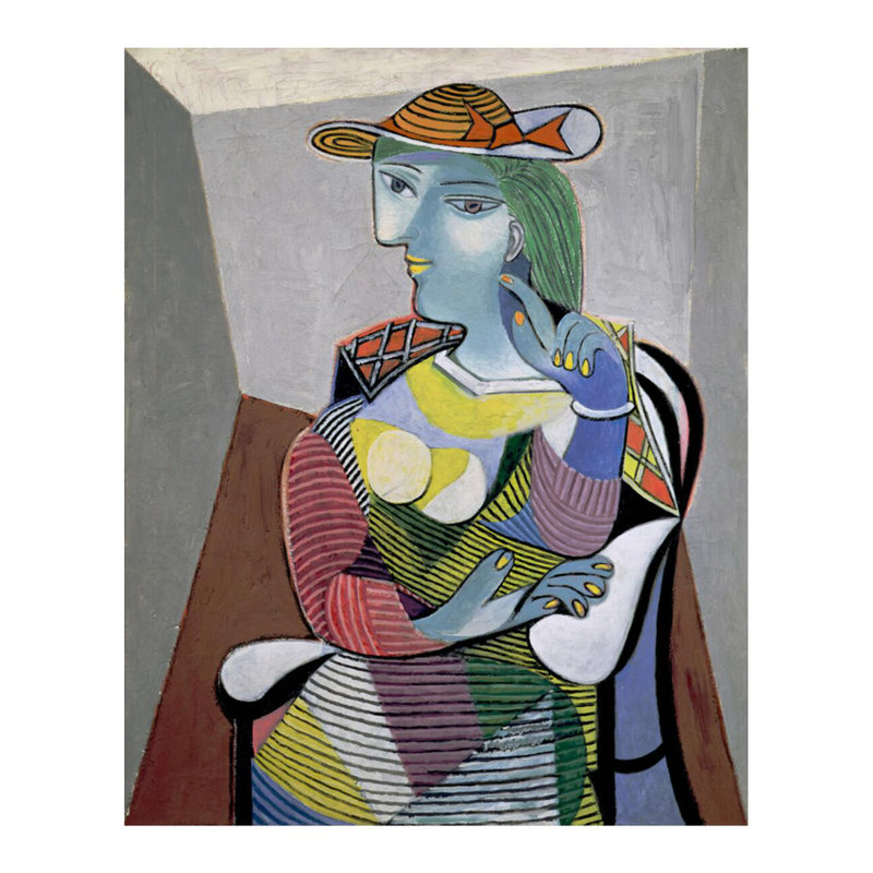 Portrait de Marie-Thérèse par Pablo Picasso - Estampe numérique, H 28 po x l 22 po