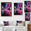 Reproduction d'art sur toile rose Miami-1025206232-1025206231