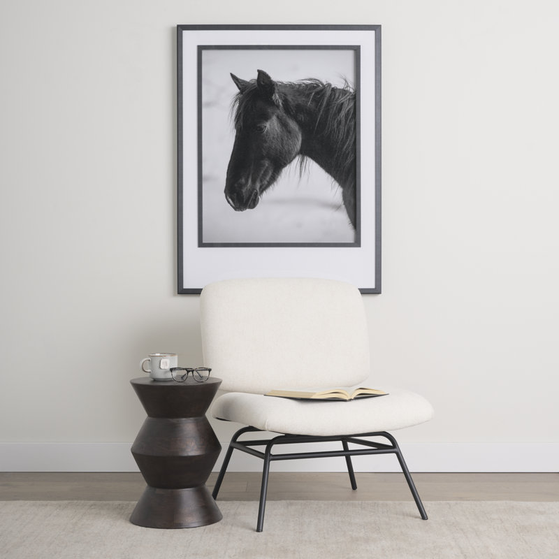 Fauteuil d'appoint Katzue, Polyester crème