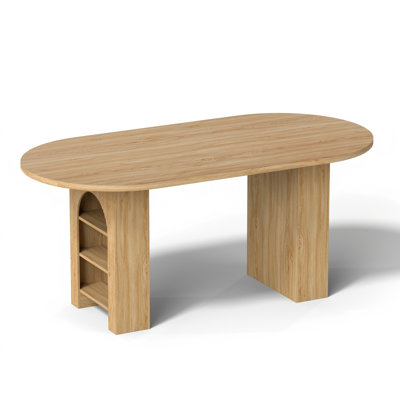 70.8" Oval Dining Table by Latitude Run