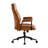 Mid-Century Modern Office Chair, Diamond Pattern Faux Leather Upholstered Swivel Desk Chair with Adjustable Height, Ergonomic Computer Chair-667273264