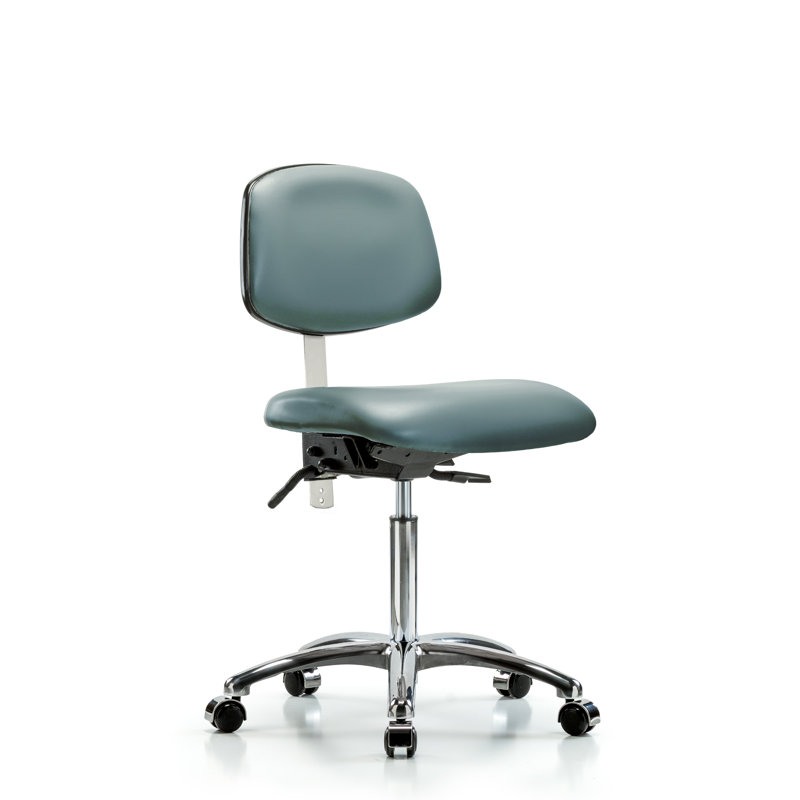 Chaise de travail ergonomique Dilann, gris, Roulettes