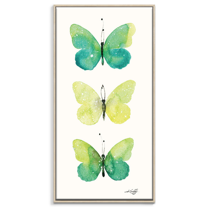 1 Piece Painting on Canvas, 152cm H x 76cm W, Timber Floater Framed