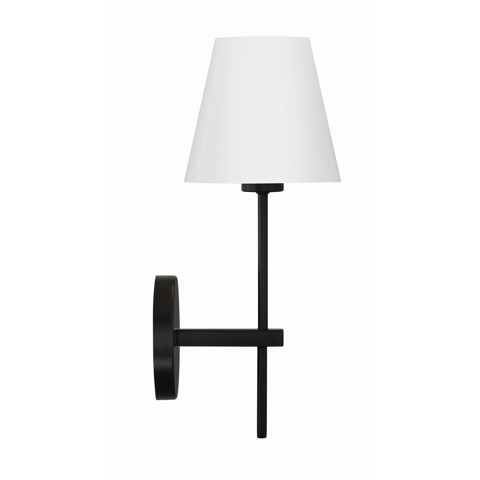 Coverton 1 Light Vibrant Gold Wall Mount, Black