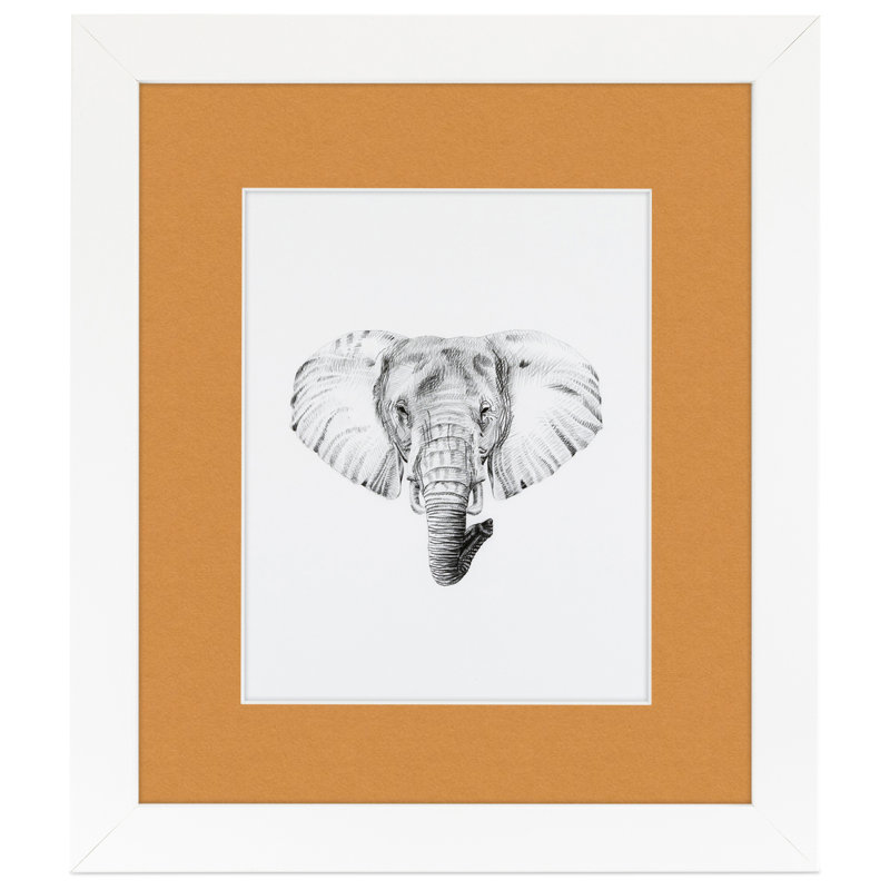Matte Picture Frame with Mat, Amber