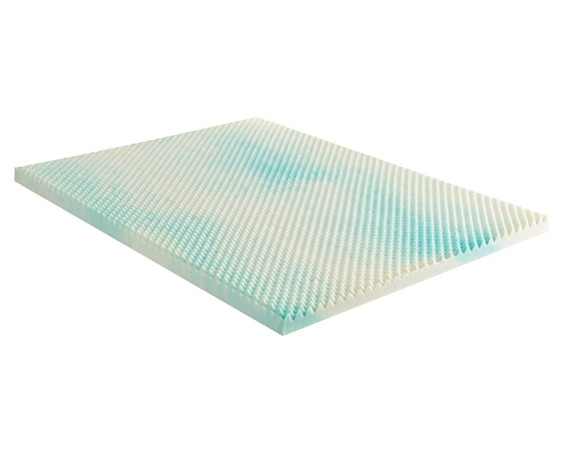 Gel Memory Foam Mattress Topper, Full, 3"