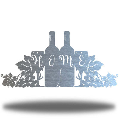 Décoration murale en métal Home Wine
