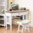 Space-Saving Corner Desk With Drawer And Storage Shelves, Compact Triangle Computer Desk For Home Office Or Bedroom