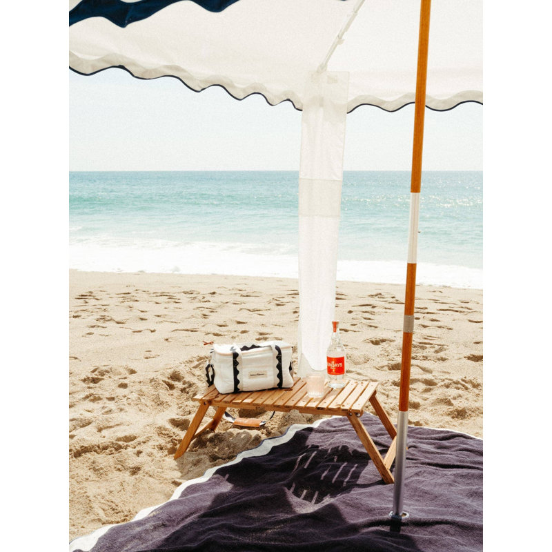 Beach Blanket, Navy/White