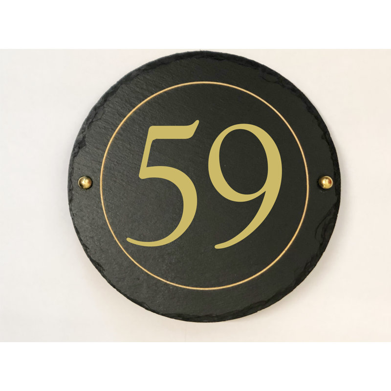 Easingwold 24cm H Stone House Number, 59