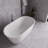 54" Streamline Soaking Freestanding Tub With Internal Drain-108964846