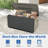 Outdoor and Indoor Plastic Storage Deck Box with Lock and Wheels-115188384