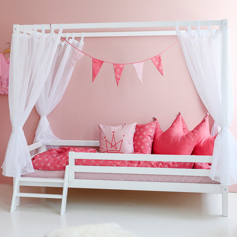 Solid Wood Canopy Bed by Hoppekids, European Single (90 x 200cm)