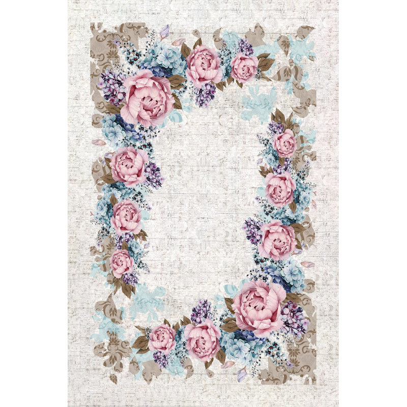 Premium Woven Area Rug, 5.9 x 9.2 Feet | 100% Polyester, 650 g/m² | Antibacterial, Non-Slip PVC Dot Underside, 0.3 in Pile Height | Machine Washable, 3D Digital Printing | Perfect for Living Room & Bedroom Decor