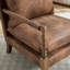 Chaise d'appoint, chaise d'appoint avec accoudoirs rembourrés, chaise d'appoint de ferme avec bois tourné-1935225463