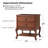 Evars 24” W Traditional 3-Drawer End Table With Hidden Drawer and Charging Station-106403965
