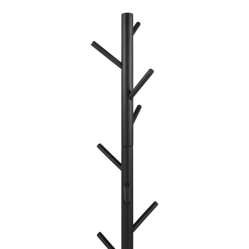 Bro Freestanding 8 - Hook Coat Rack, Black