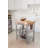 Cucina Elegante Kitchen Cart with Wood Top-19003835